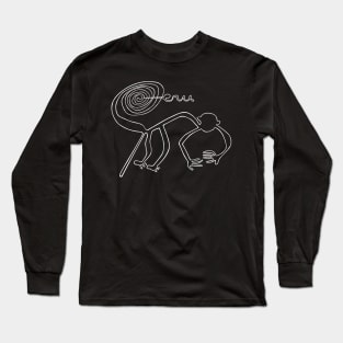 Nazca Lines. Primate monkey. Peruvian culture. Peru Long Sleeve T-Shirt